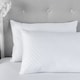 image 2 of Quilted Pillow Pair Soft Microfibre Cover Hollowfibre Filling Non Allergenic