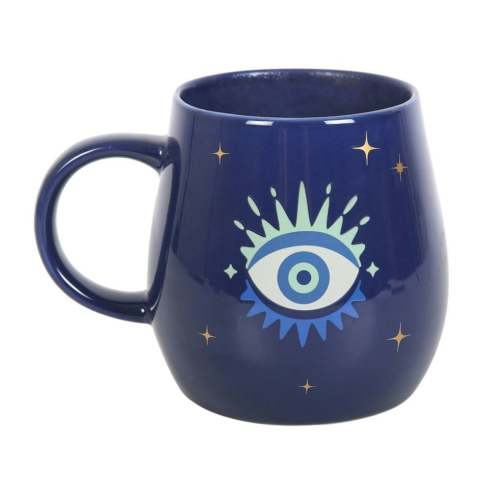 image 1 of Something Different All Seeing Eye Heat Changing Mug - Blue - One Size