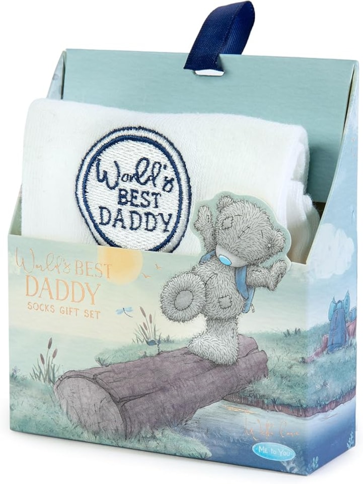 image 1 of Me to You 'World's Best Daddy' Socks In Gift Box For Father's Day Or Birthday Official Collection