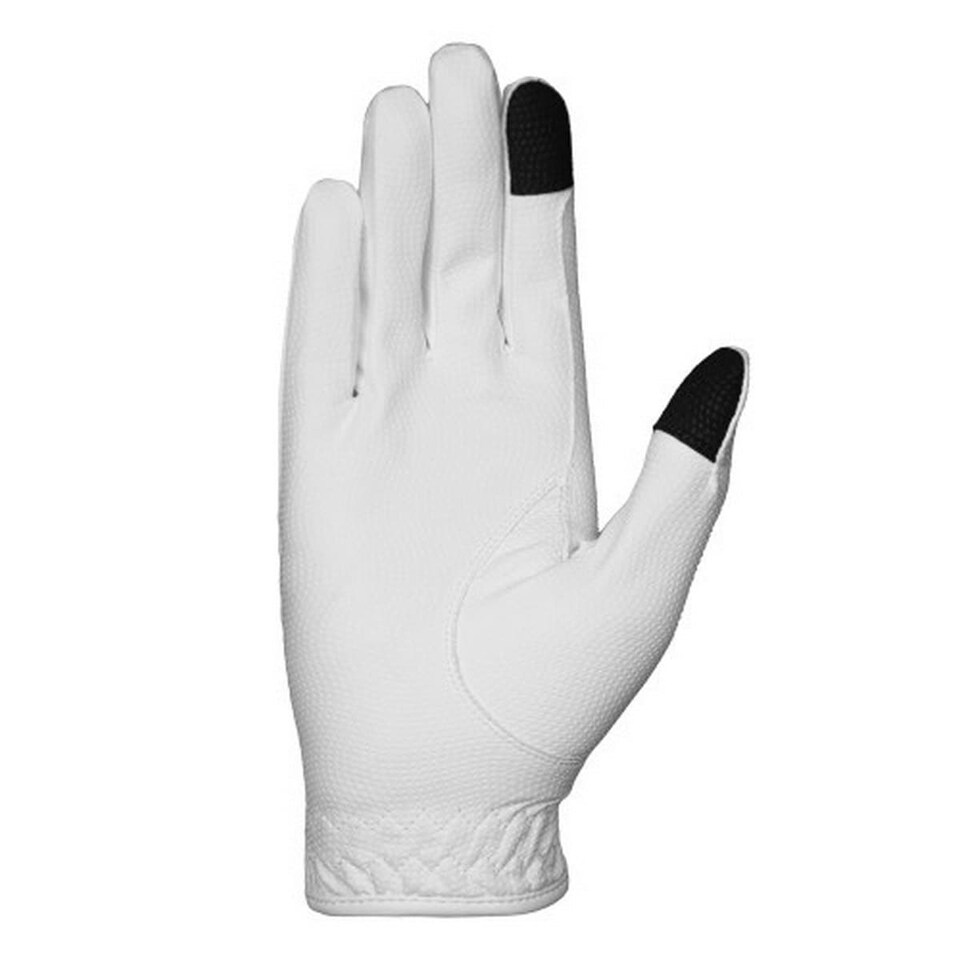 image 1 of Hy Womens/Ladies Sparkle Riding Gloves - White - S | White | S