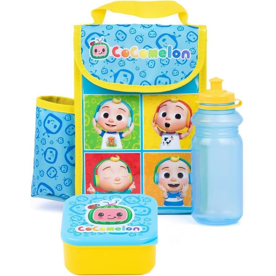 Cocomelon Childrens/Kids Baby JJ Lunch Bag Set - Blue/Yellow - One Size