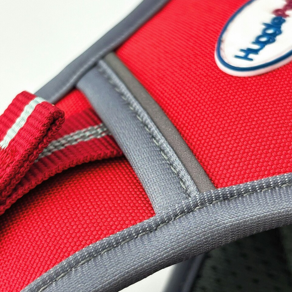 image 1 of HugglePets Activity & Travel Dog Harness Red | M