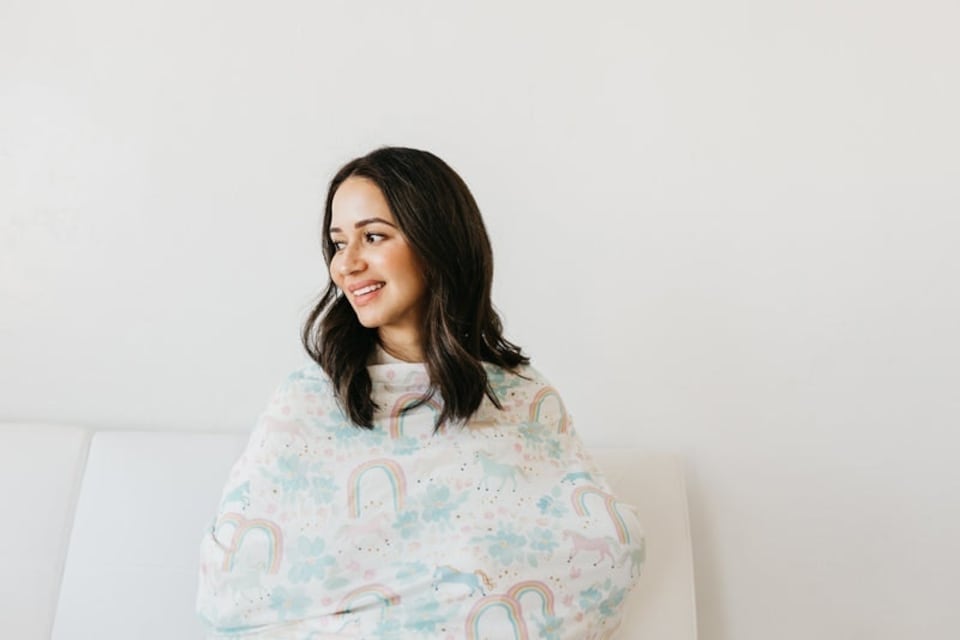 image 1 of Copper Pearl Nursing & Car Seat Cover Whimsy