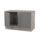image 6 of Lucca Compact 2 Door Cupboard in Grey Gloss & Grey Oak (Ready Assembled) | Grey | Grey Gloss & Grey Oak