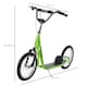 image 7 of HOMCOM 90-96cm Kids Kick Scooter w/ Adjustable Handlebar Inflatable Wheels Green