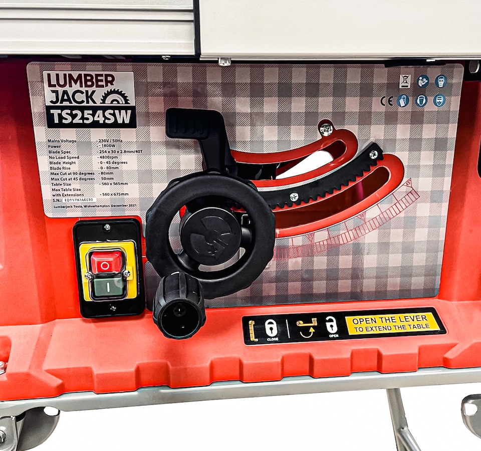 image 1 of Lumberjack 10 Inch Portable Folding Table Saw Trade Site Work Horse