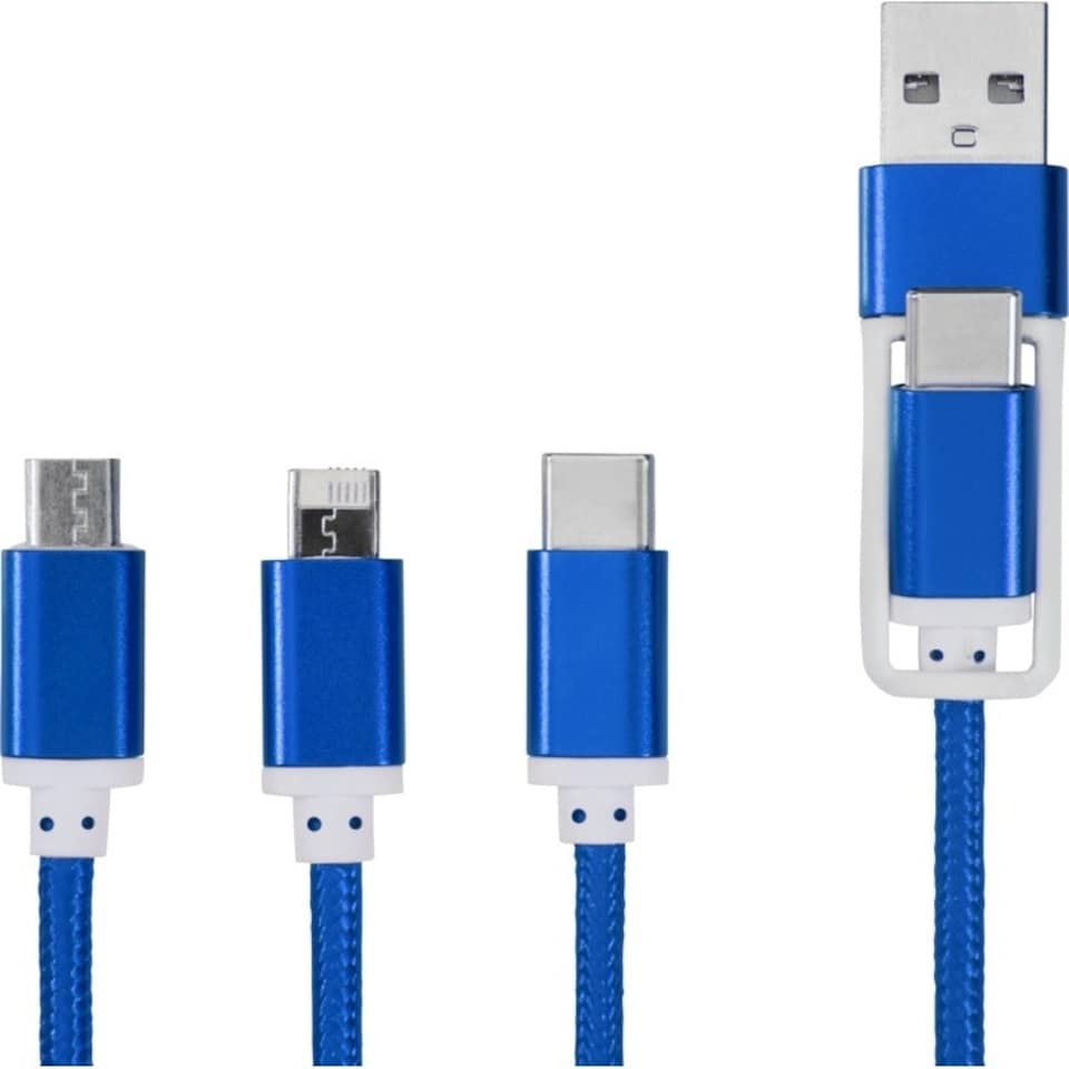 image 1 of Bullet Versatile USB Cable - Royal Blue - One Size