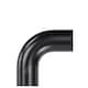 image 1 of Auto Silicone Hoses 90 Degree Silicone Elbow Hose 63mm Black - High Temp Reinforced Bend Coupler for Turbo Intercooler Coolant Radiator Water Air