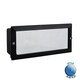 image 3 of ValueLights Modern Outdoor IP54 Rated Black Aluminium And Frosted Glass Brick Light