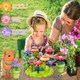 image 4 of Kids Gardening Set with DIY Flower Kits (Pink)