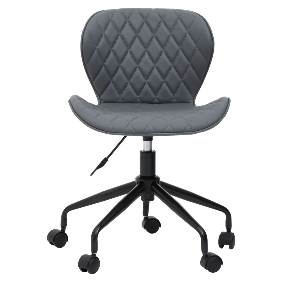 image 1 of Interiors by Premier Brent Grey And Black Home Office Chair