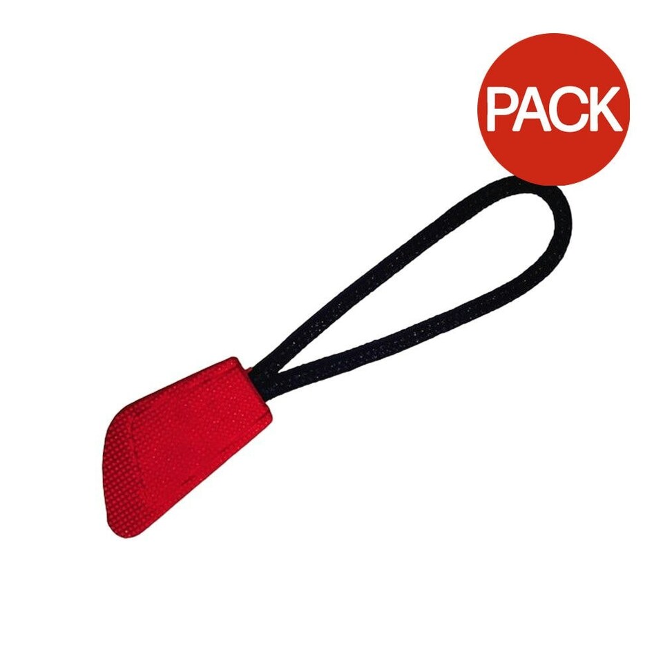 Result Zip Pulls (Pack of 10) - Red - One Size