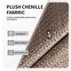 image 6 of SONARA Dining Chair Set of 2, Water-Repellent Plush Chenille Upholstered for Dining Room | Brown