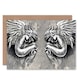 image 1 of Graffiti Fantasy Angel Curl Art Blank Just to Say Card