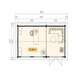 image 3 of Shetland 2-Log Cabin, Wooden Garden Room, Timber Summerhouse, Home Office - L660 x W346.8 x H244.8 cm Brown