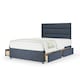 image 1 of Neptune Spring Midnight Linen 4 Drawer Divan Set And Milan Headboard Small Double
