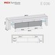 image 9 of TV Unit 200cm Grey Gloss Doors Grey Matt Frame Modern Media Cabinet Grey