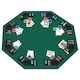 image 2 of HOMCOM 1.2m/48 Inches Foldable Poker Table Top 8 Players Blackjack Tables Chip Trays