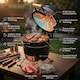 image 3 of Kamado Egg Ceramic Charcoal BBQ Barbecue Grill Roaster Smoker 13″