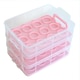 image 7 of Oypla Pink 3 Tier 36 Cupcake Plastic Carrier Holder Storage Container Pink