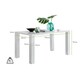 image 5 of Furniturebox Pivero White High Gloss Dining Table