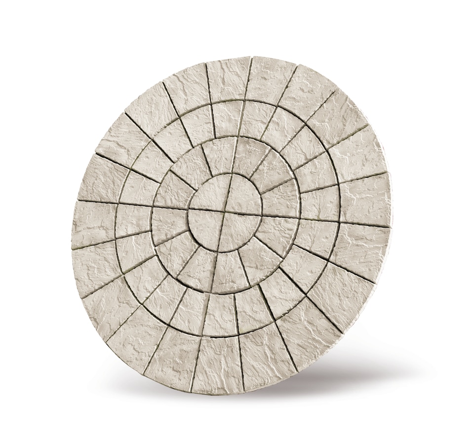 image 1 of Cathedral Circle Kit 2.56m Weathered Moss - Bowland Stone - Circular Garden Patio Feature Kit