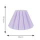 image 7 of ValueLights Lauren Lilac Fabric Pleated Scallop Edge Tapered Ceiling Floor Table Lamp Shade