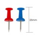image 2 of Pack of 50 Assorted Coloured 25mm Push Pins