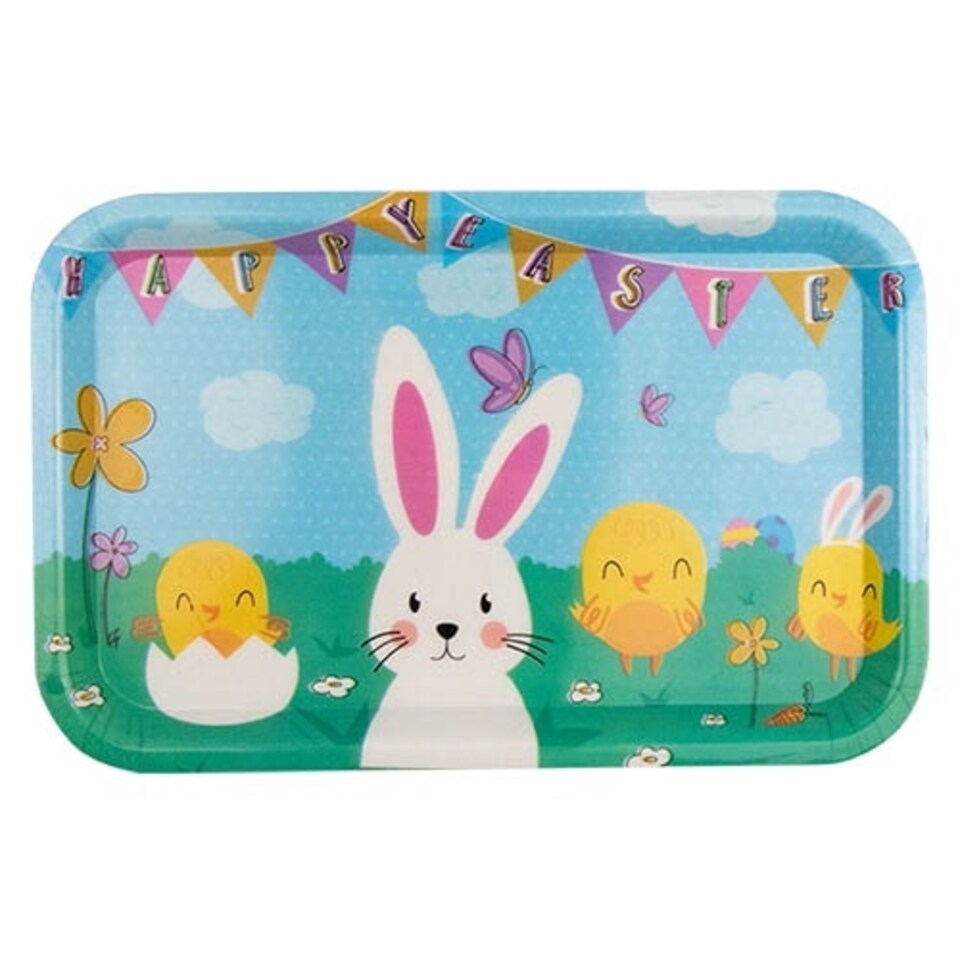 Easter Plastic Reusable Serving Tray 30cm