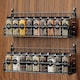 image 2 of Living and Home 24Pcs Glass Spice Jars with Metal Lids | Black