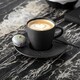 image 3 of Villeroy & Boch Manufacture Rock Noire Coffee Cup & Saucer