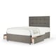 image 1 of Ortho Classic Orthopaedic Slate Linen 2 Drawer Divan Set And Pearl Headboard Small Double