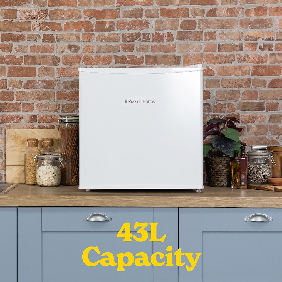 image 1 of Russell Hobbs RHTTF0E1W White 43L Table Top Fridge