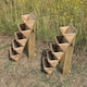 image 2 of 5 Tier Stepped Wooden Garden Flower & Herb Planter - Pack of 2