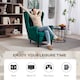 image 5 of HOMCOM Wingback Chair, Modern Accent Chair for Living Room Bedroom, Green | Green | Green