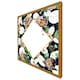 image 4 of Decorative flowers on navy background (Picture Frame) Grey | L