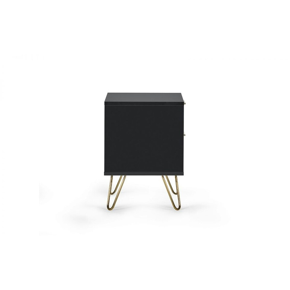 image 1 of Premium Matte Black Lamp Table Black