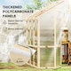 image 3 of Outsunny 6.6 x 6ft Wooden Polycarbonate Greenhouse with Lockable Door, Brown | Brown | Brown | 1