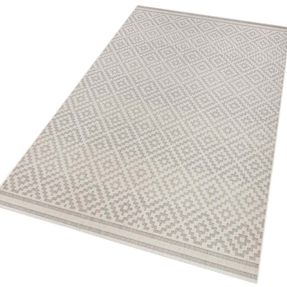 image 1 of The Rugs Raute Diamond Rug Indoor Outdoor Polypropylene Weatherproof Durable