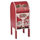 image 1 of Christmas Xmas Wooden Santa Letter Mail Post Box Arched Red Tree Decor Ornament | Red | Red | 44cm