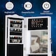 image 4 of HOMCOM Mirrored Jewelry Cabinet Armoire Floor Standing with Lock