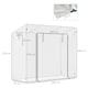 image 3 of Outsunny 200x76x168cm Walk-in Garden Greenhouse Plant Warm House