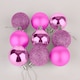 image 8 of 50mm/24Pcs Christmas Baubles Shatterproof Pale Pink