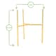 image 3 of Nicola Spring Plant Pot Stand - 19cm - Gold | Gold | Gold