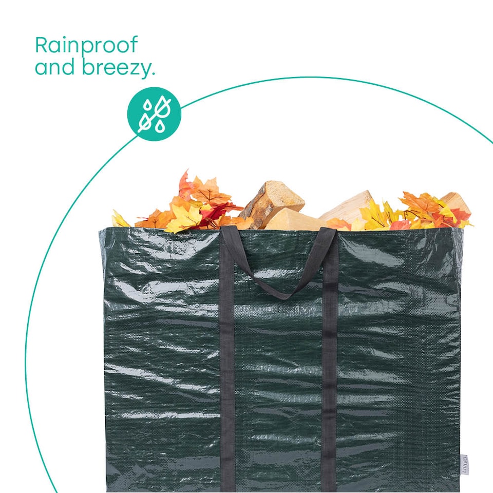 image 1 of 150L Reusable Garden Waste Bags Set of 2