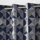 image 5 of Skandi Eyelet Curtains - Navy - 167 cm x 229 cm