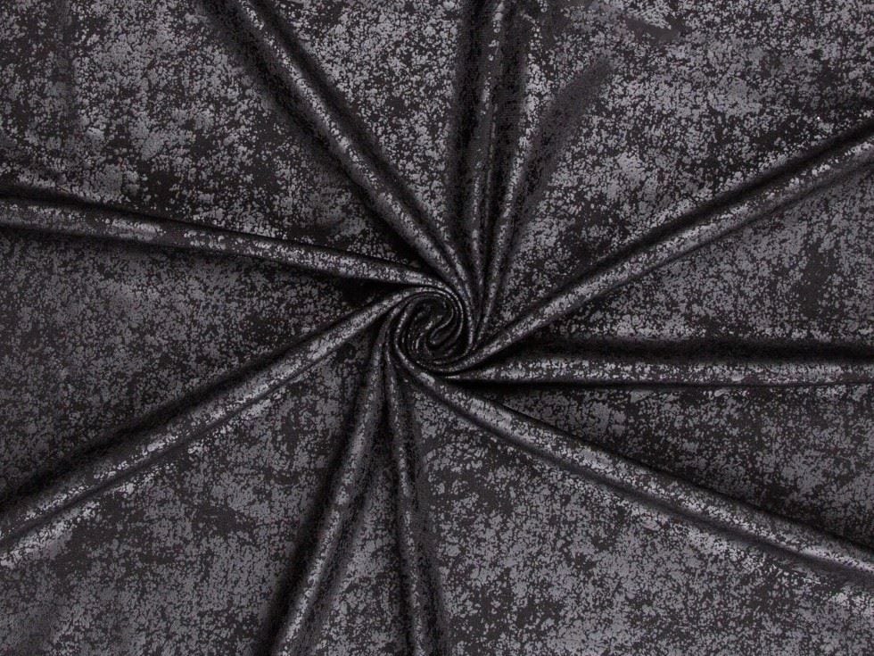 Minerva Black Deadstock ITY Silky Stretch Knit Dressmaking Fabric per metre - 145cm / 57" Wide