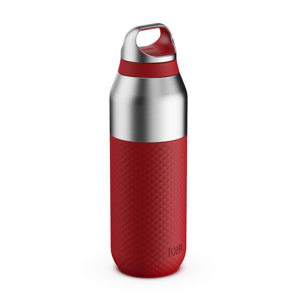 ION8 ROAM Insulated Steel Water Bottle, Rubberised, 655ml / 22oz