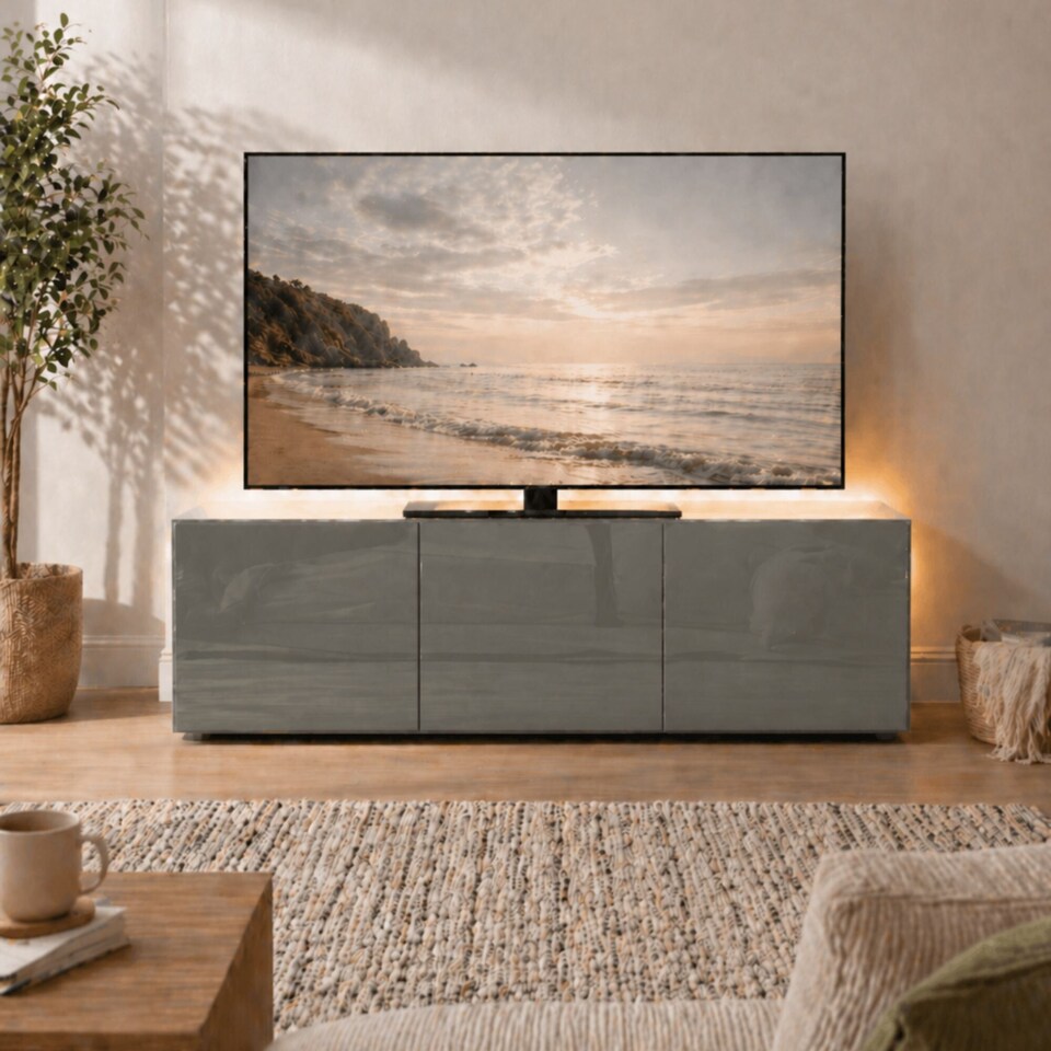 image 1 of Frank Olsen Intel 1500 TV Cabinet | Grey | Grey | 3