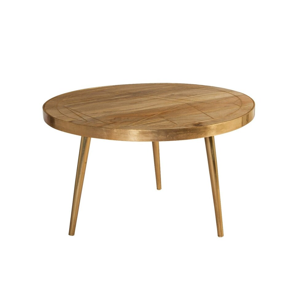 image 1 of Round Coffee Table Barbuto Light Mango Brown